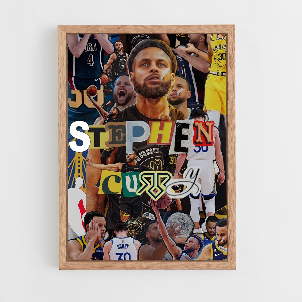 Poster Curry Gold – affiche Basketball (vue 4)
